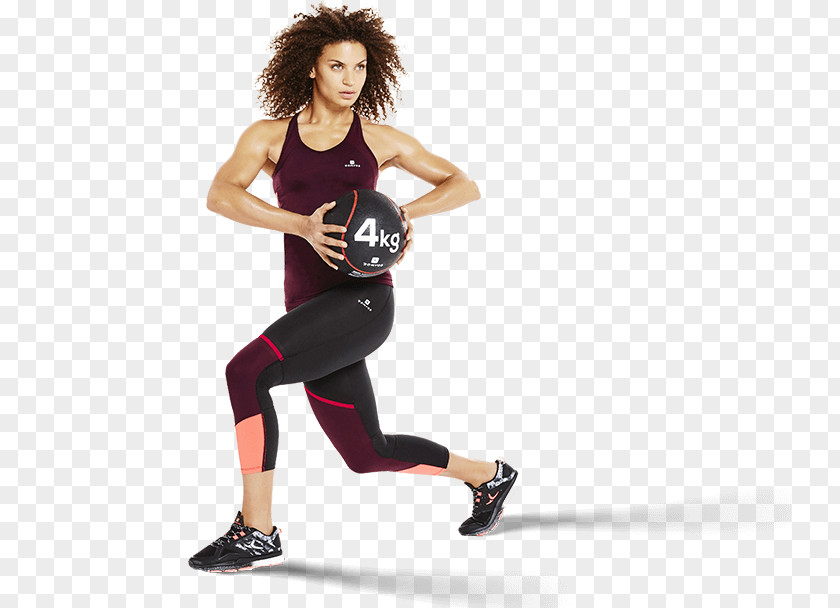 Fitness Model Medicine Balls Strength Training Exercise Physical PNG