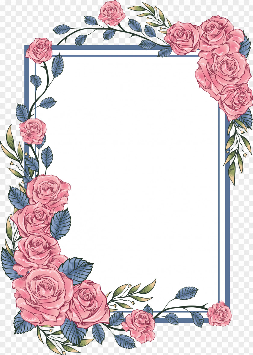 Floral Bohemia Paper Picture Frames Graphic Design PNG
