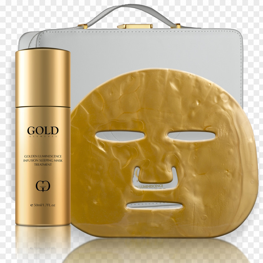 Mask Facial Gold Skin Face PNG