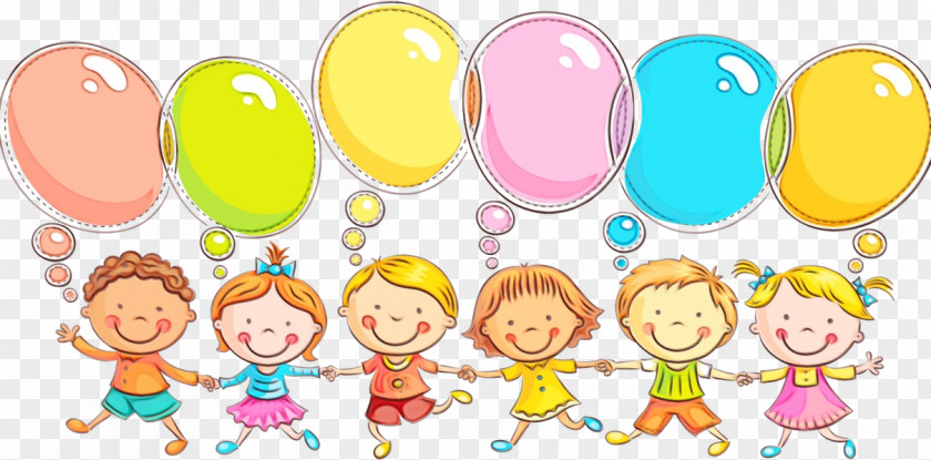 Sticker Child Art Happy Easter Background PNG