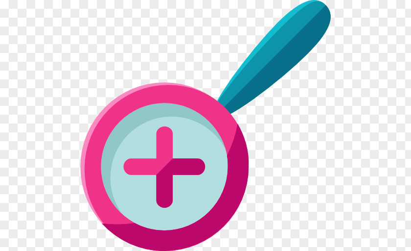 A Purple Magnifying Glass User Interface Icon PNG