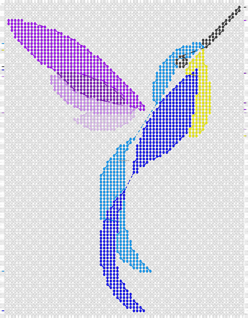 Bird Hummingbird Cross-stitch Pattern PNG