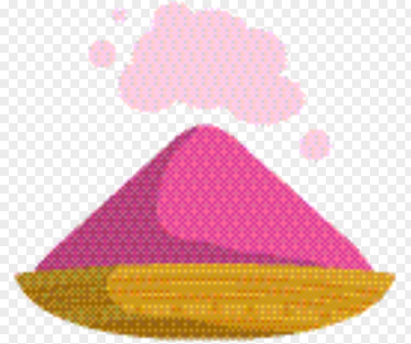 Cone Pink Triangle Background PNG