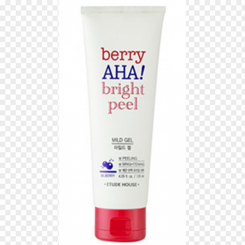 Facial Washing Etude House Berry AHA Bright Peel Mild Gel 120ml Cream Lotion PNG