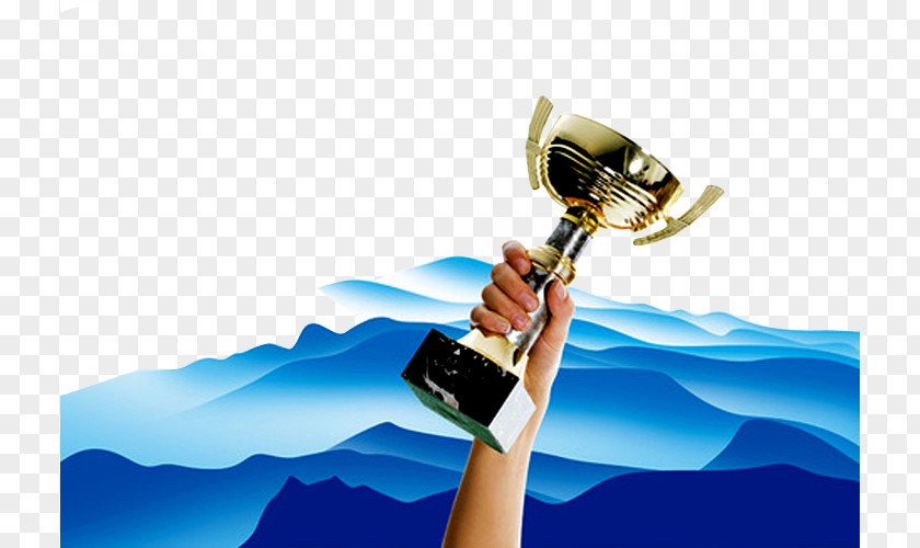 Hand Trophy Poster Zibo Advertising Company Industry PNG