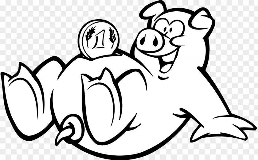 Lovely Pig Domestic Wealth Clip Art PNG