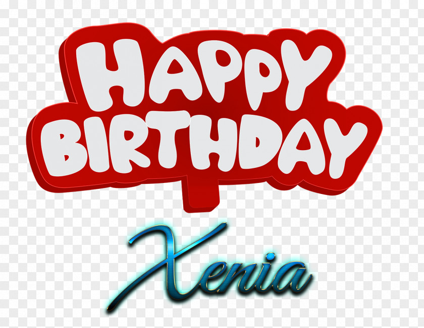 Xenia Background Logo Birthday Cake Image PNG