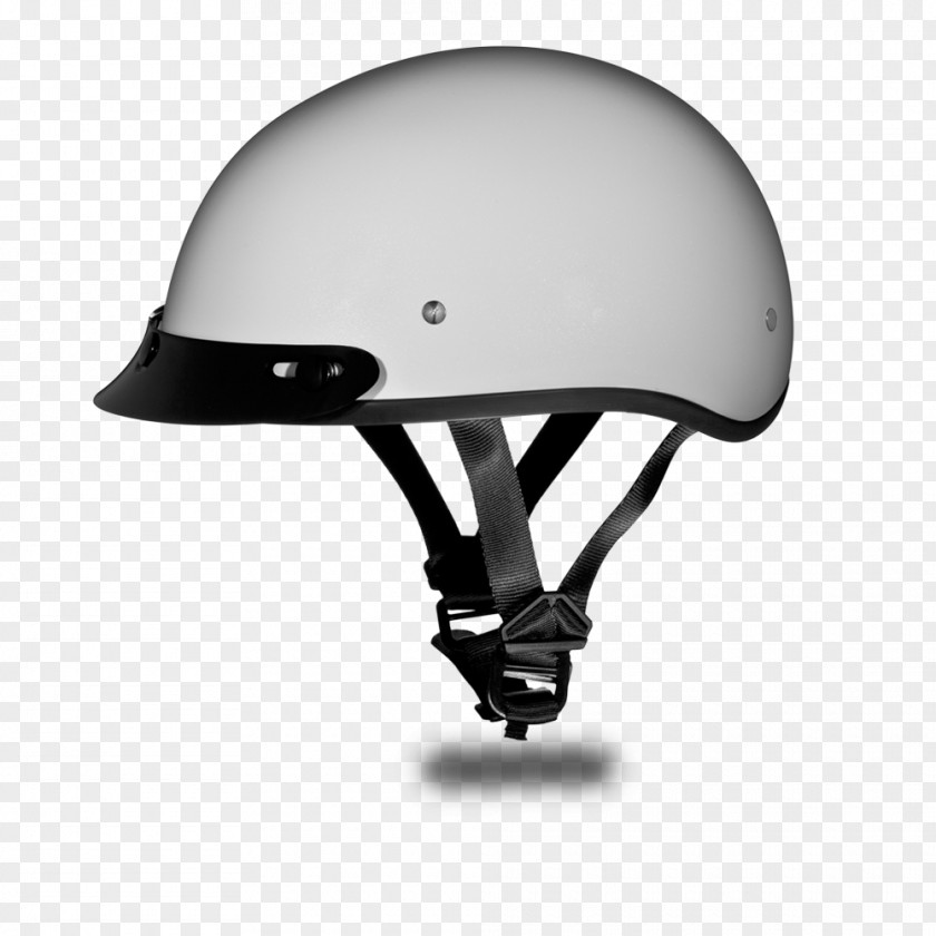 Bicycle Helmets Motorcycle Daytona D.O.T. Skull Cap- Pearl White PNG