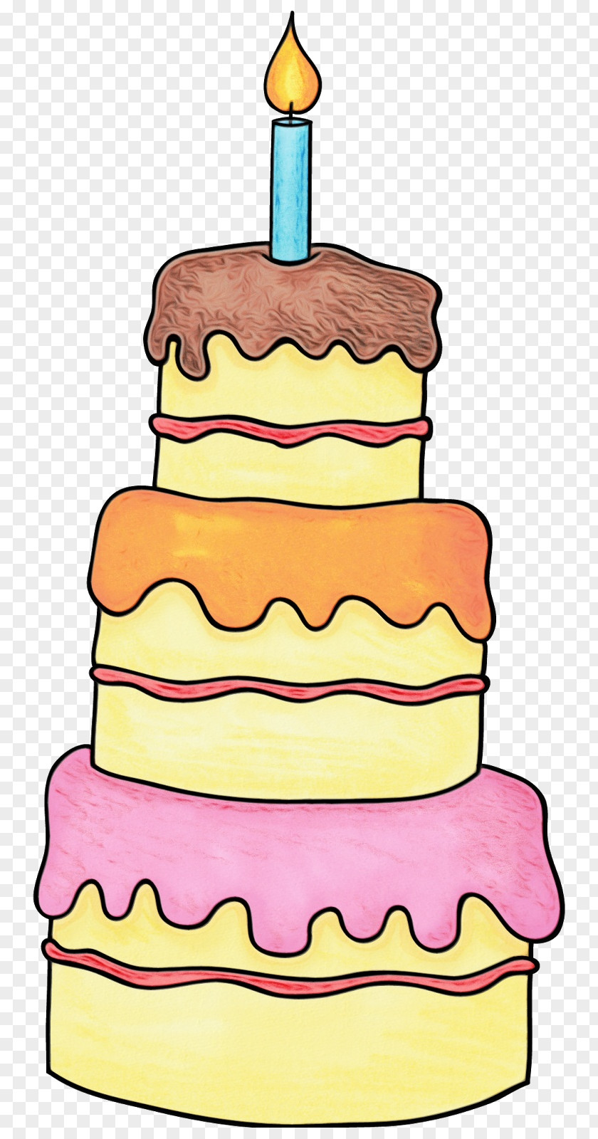 Dessert Baked Goods Birthday Candle PNG