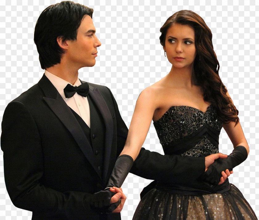 Nina Dobrev Ian Somerhalder The Vampire Diaries Damon Salvatore Elena Gilbert PNG