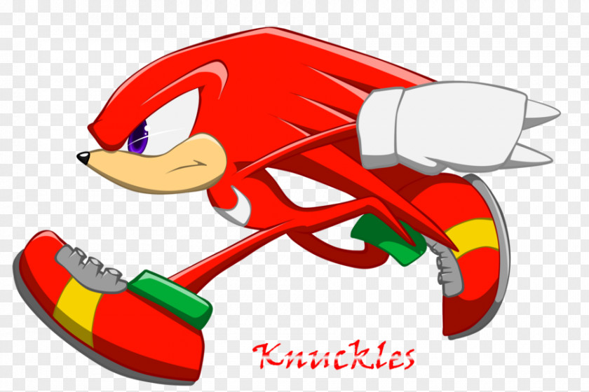 Runner Knuckles The Echidna Sonic & Hedgehog 3 Shuffle Unleashed PNG