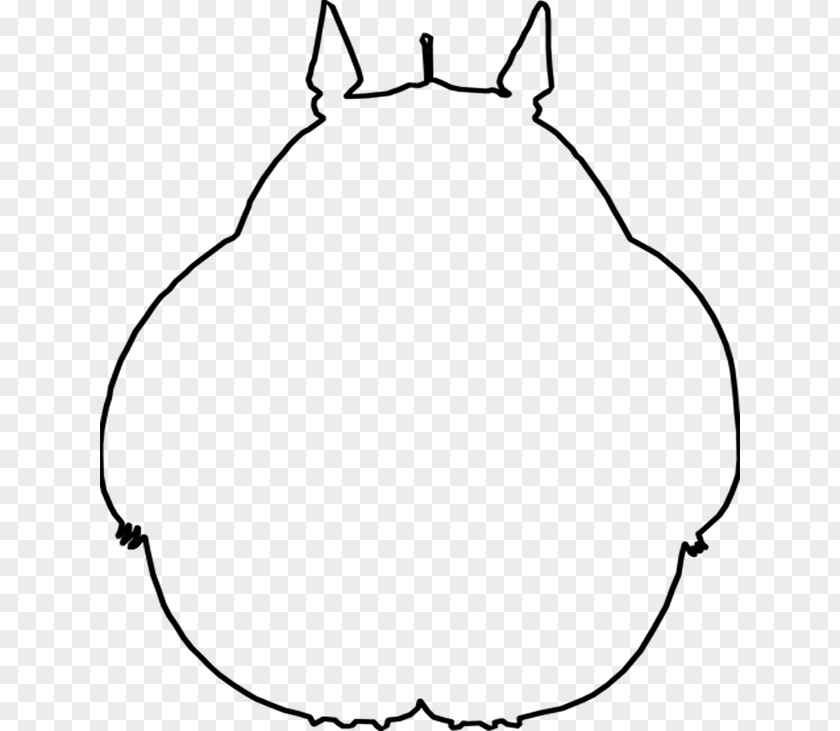 Totoro Studio Ghibli Graphic Design Line Art PNG