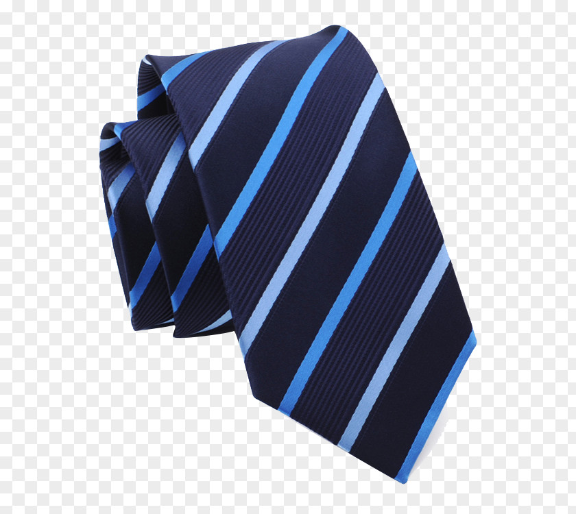 Blue Striped Tie Necktie Designer Formal Wear PNG