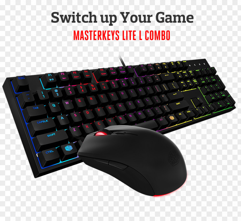 Computer Mouse Keyboard Cooler Master Gaming & MasterKeys Pro S US PNG