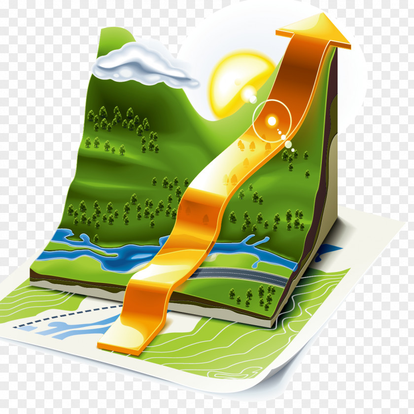 Creative Travel GPS Navigation Device Icon Design PNG