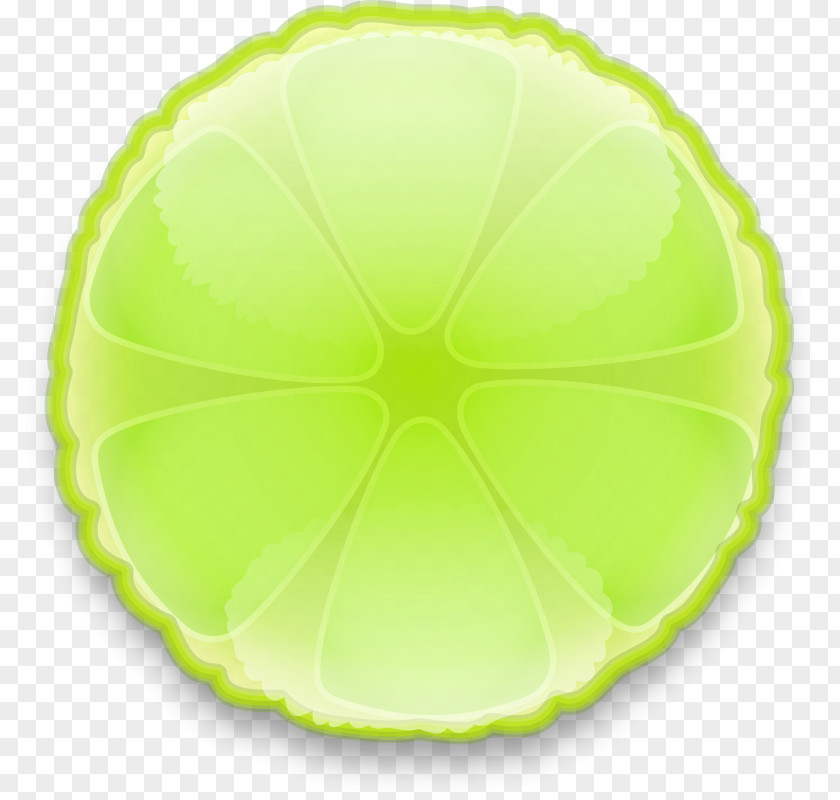 Green Apple Slice Fruit Circle PNG