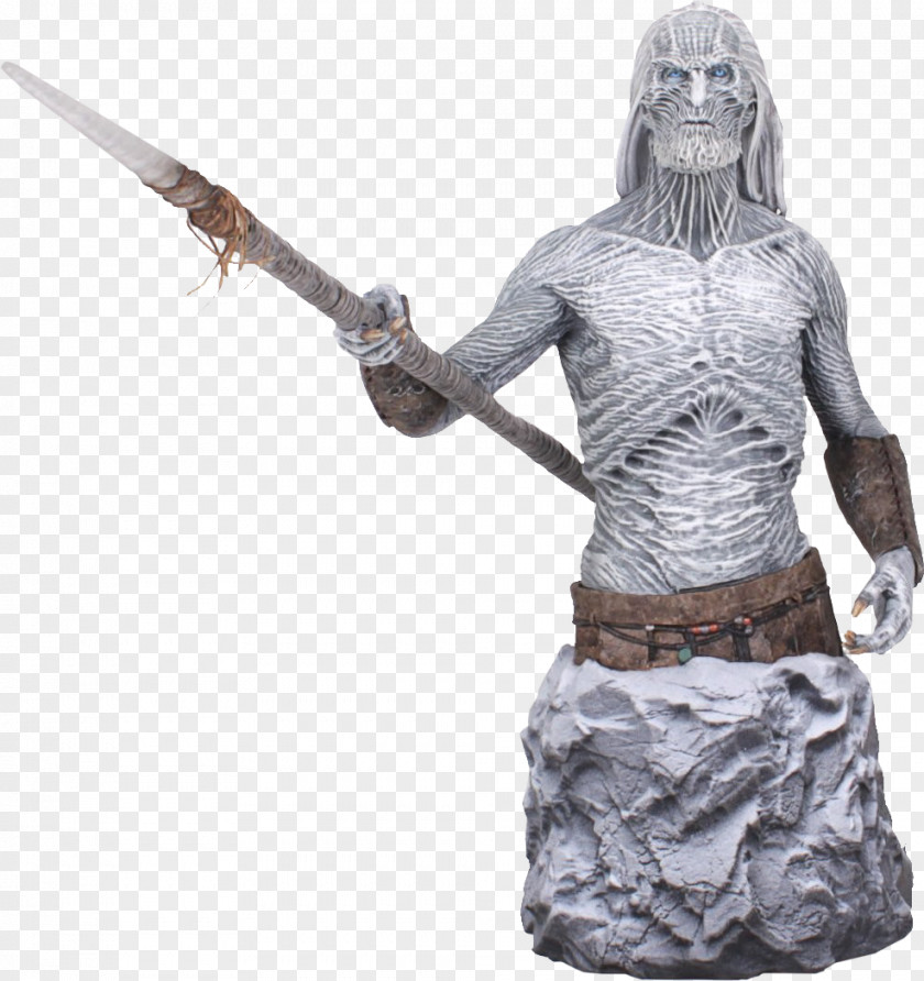 Season 2 Fire And BloodThrone White Walker Bust Statue Game Of Thrones PNG