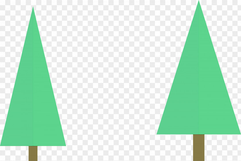 Triangle Leaf Green Meter Font PNG