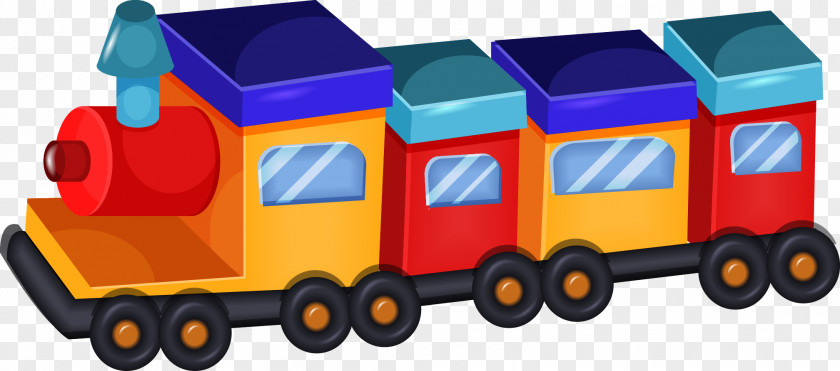 Vector Cartoon Train Toy Child Dessin Animxe9 PNG