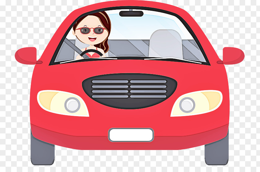 Vehicle Cartoon Transport Red Car PNG