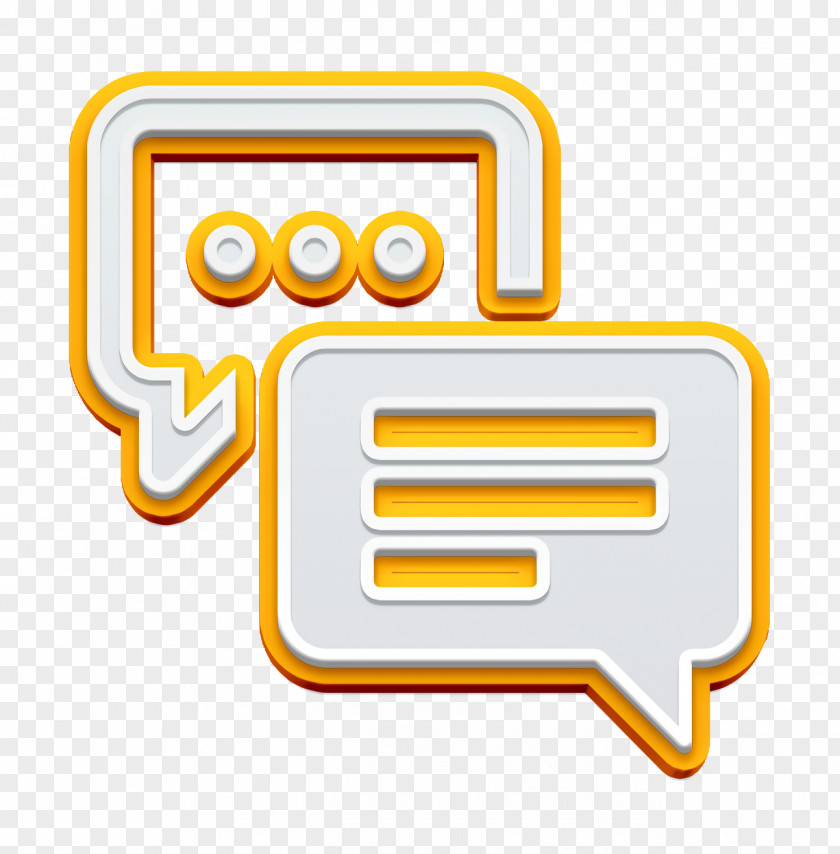 Chat Icon Speech Bubble Interface Compilation PNG