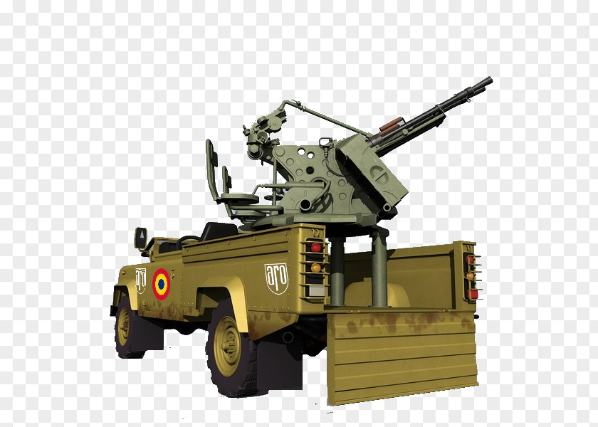 Defender Armored Car Self-propelled Artillery Gun Turret Scale Models PNG