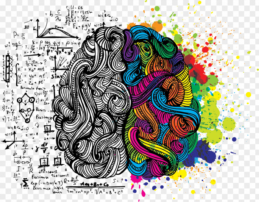 Doodle Colorfulness Brain PNG