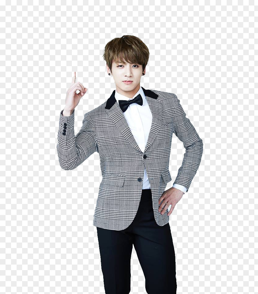Jungkook Yaman TV BTS Singer PNG Singer, kpop, man wearing gray formal coat and black bottoms clipart PNG