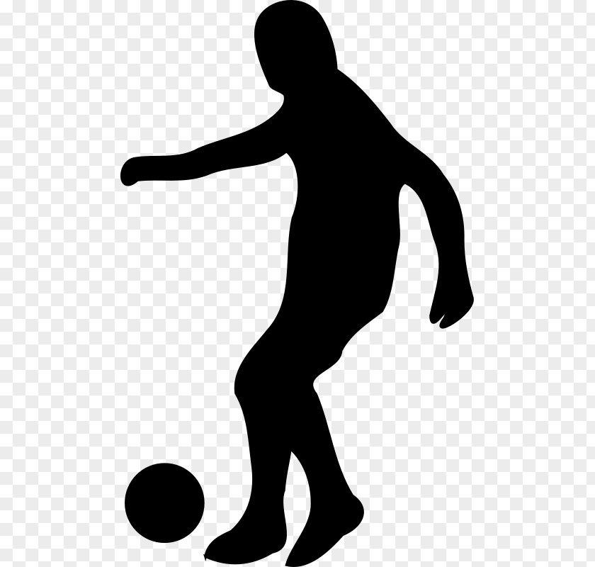 Silhouette Soccer Football Player Clip Art PNG