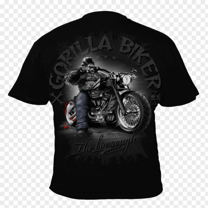 T-shirt Gorilla Motorcycle Helmets Biker PNG