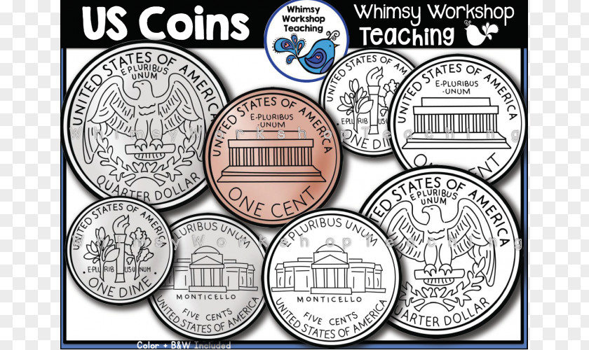 US Coins Cliparts Dollar Coin United States Penny Clip Art PNG