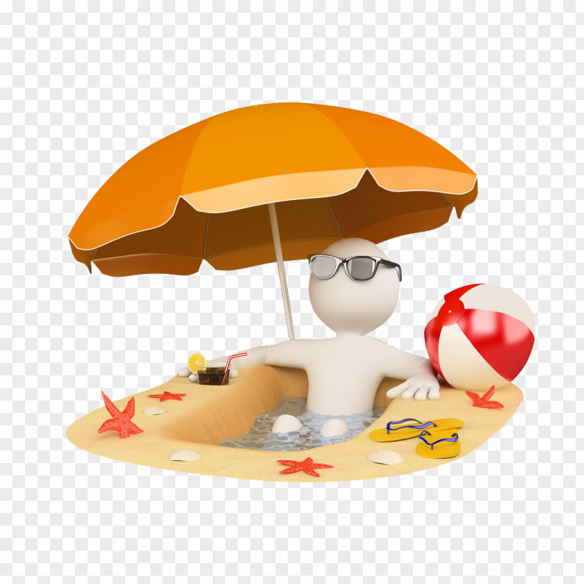 Cool Summer 3D Computer Graphics Stock Photography Clip Art PNG