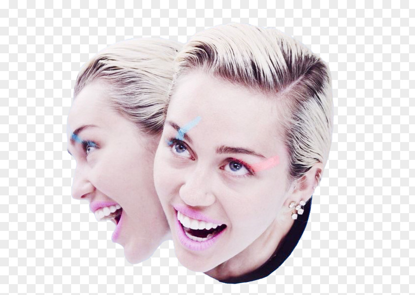Miley Cyrus & Her Dead Petz Eyebrow Paper Hair Coloring PNG