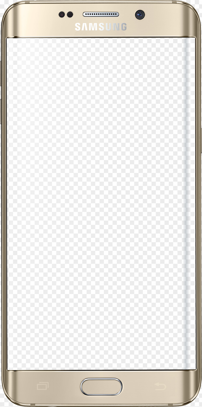 Samsung Mobile Phone Golden Border Galaxy S7 Telephone PNG