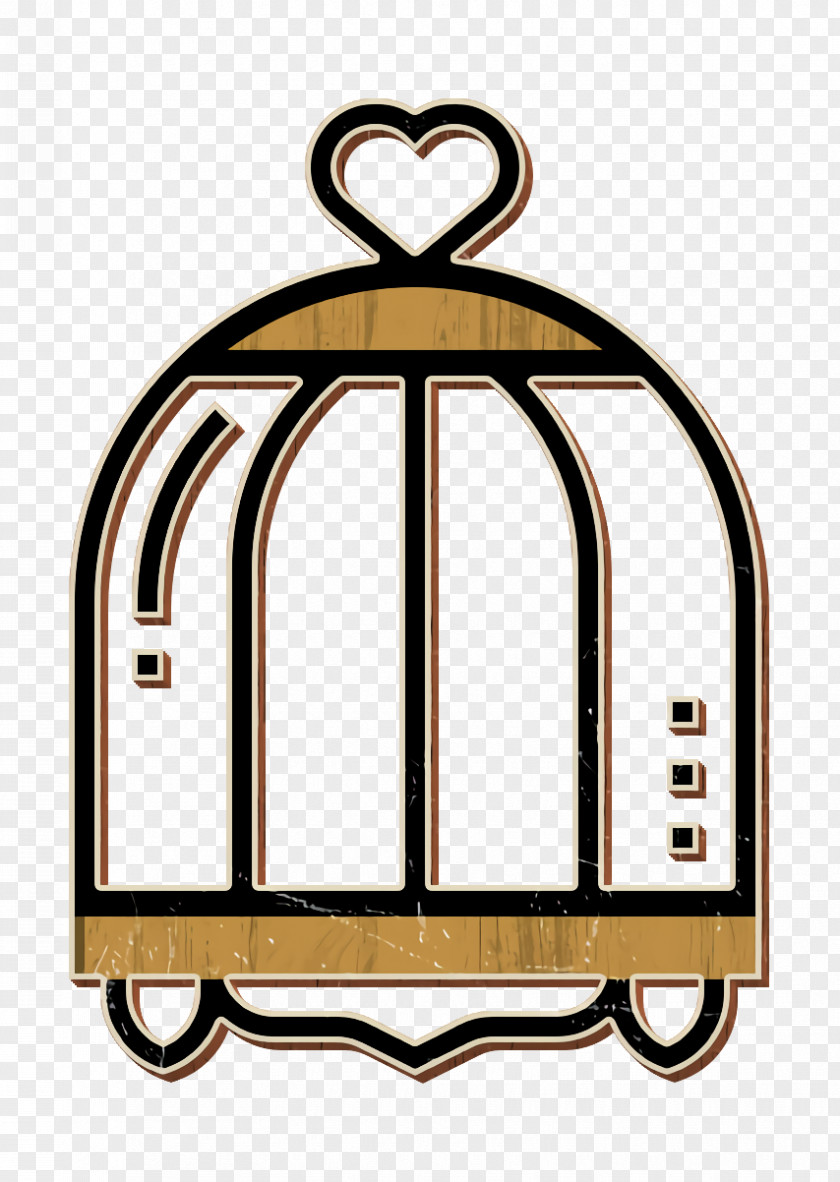 Bird Cage Icon Home Decoration PNG