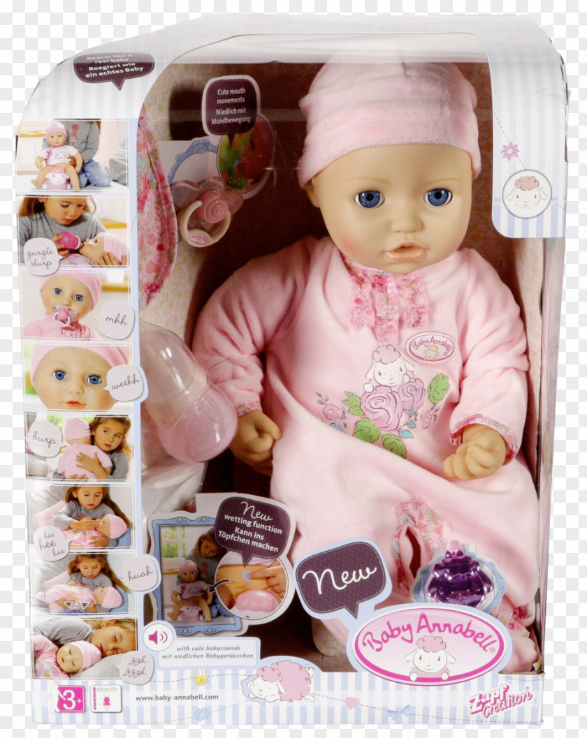 Doll Toddler Annabelle: Creation Infant Zapf PNG