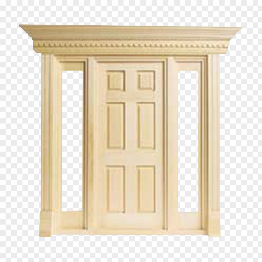 Solid Wood Doors And Windows Window Dollhouse Door Miniature Building PNG