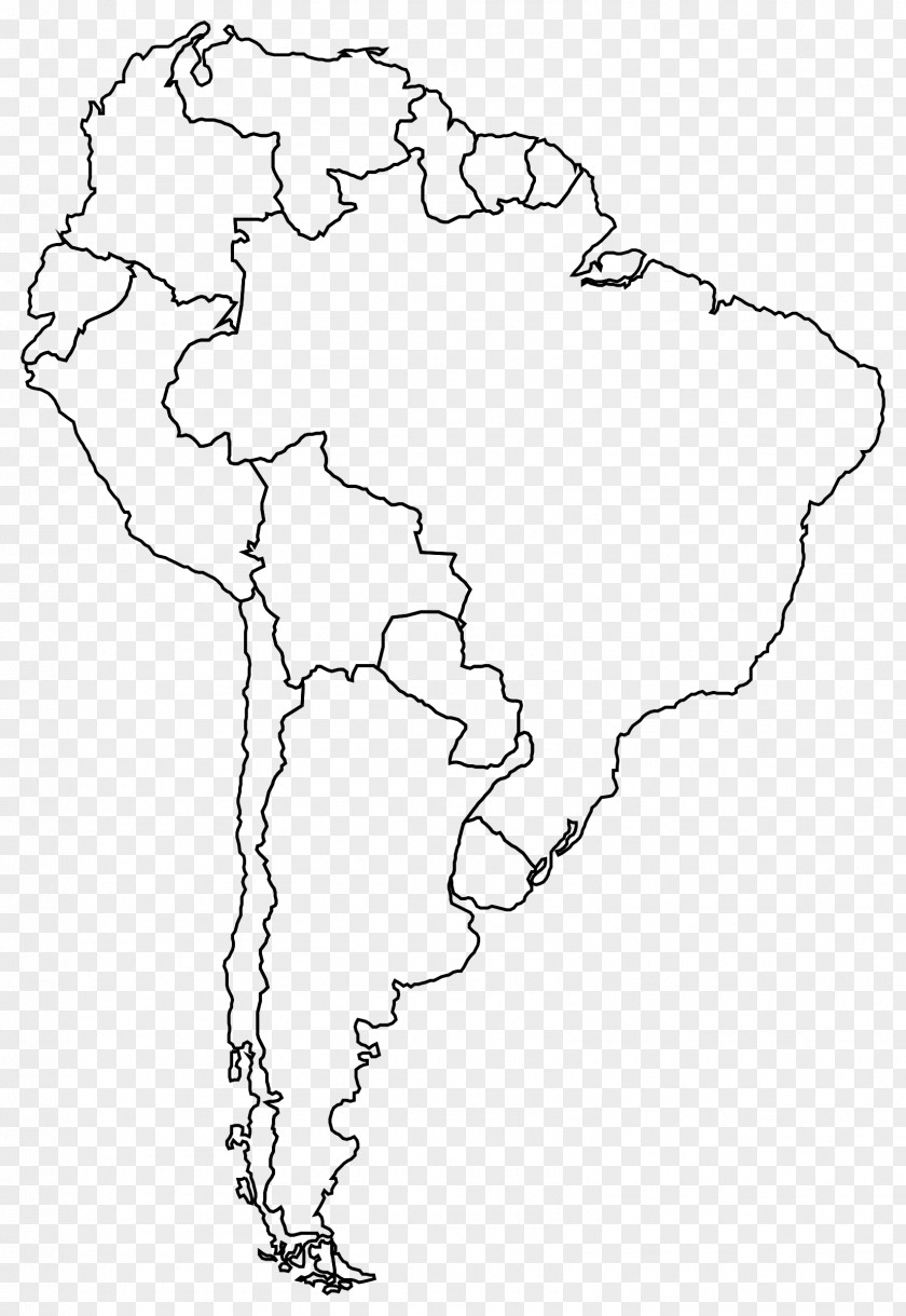 Map Page South America Coloring Book Blank PNG