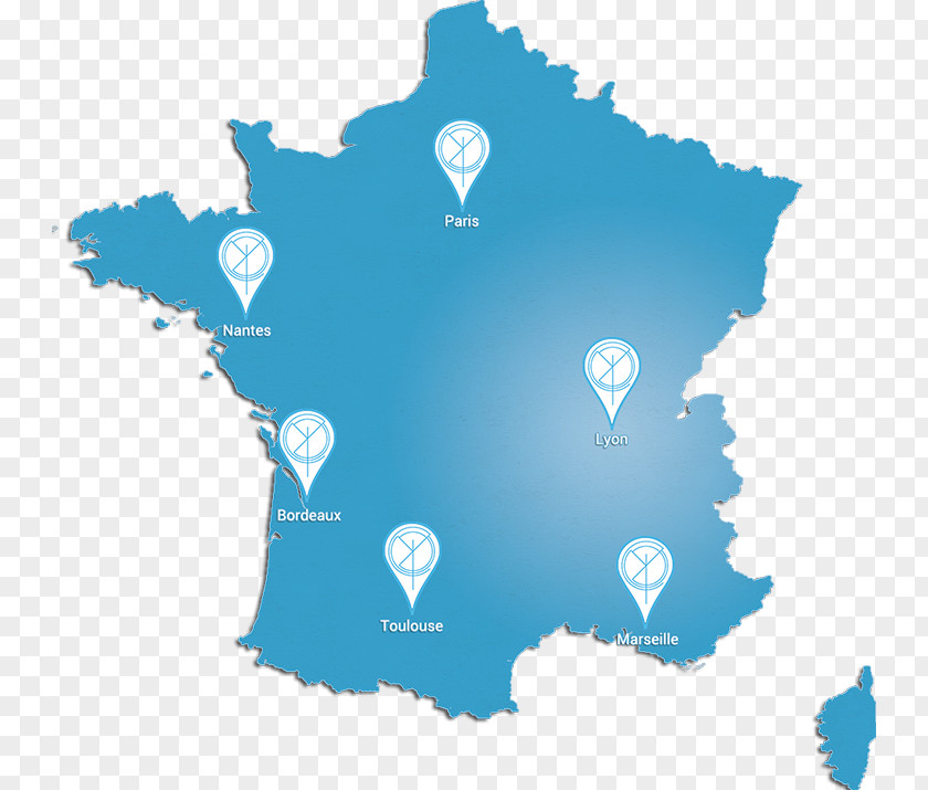 Paris Blank Map Regions Of France PNG