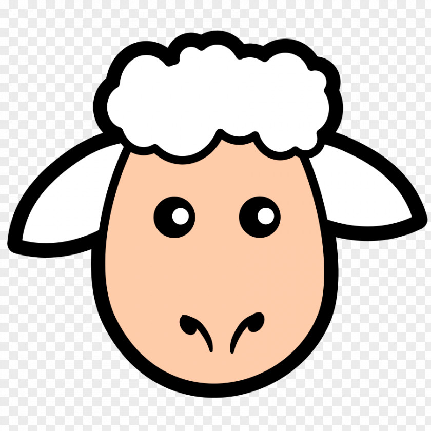 Simple Sheep Cliparts Lamb And Mutton Face Clip Art PNG