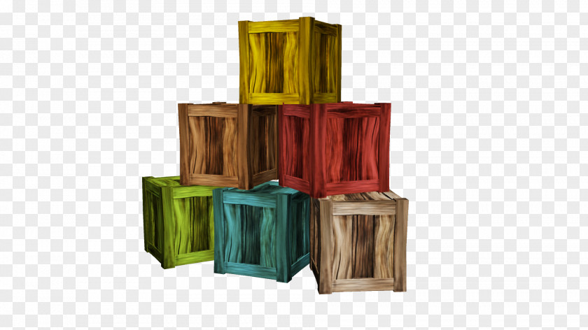 Wooden Box Combination Shelf Crate Plastic Wood Furniture PNG