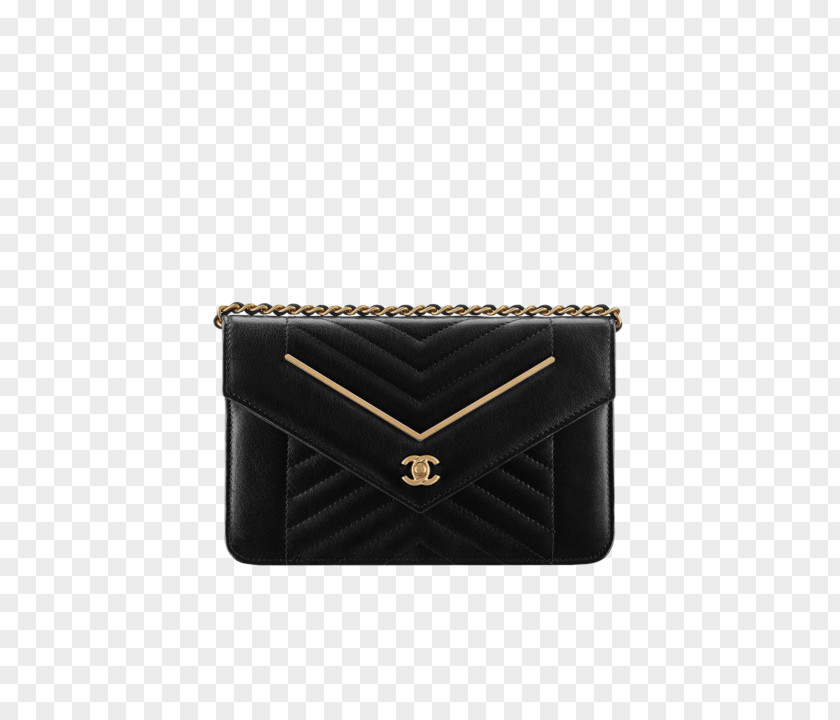 Black And Gold Chanel Handbag Wallet Fashion PNG