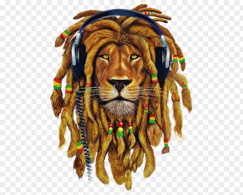 Tribal Chief Wildlife Lion PNG