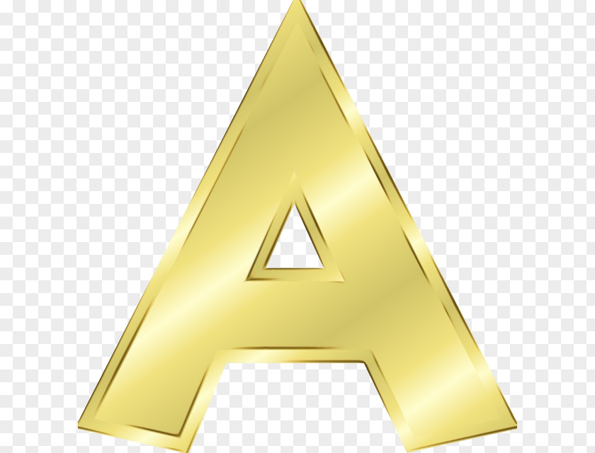 Brass Symbol Gold Triangle PNG