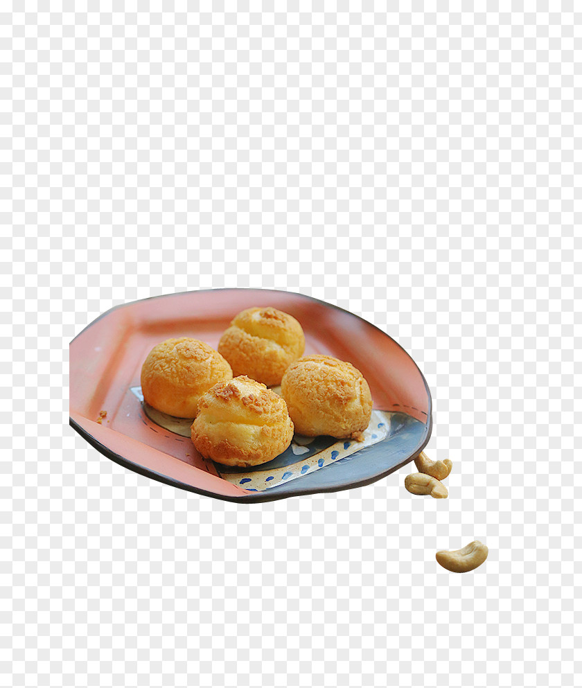 Plate Of Cream Puffs Puff Pastry Profiterole Breakfast Biscuit PNG