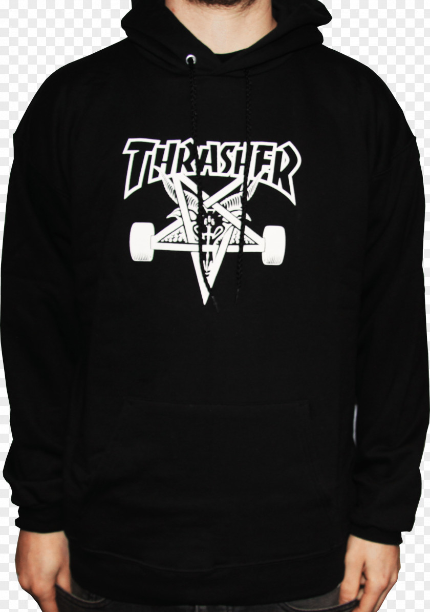 T-shirt Hoodie Thrasher Skateboarding PNG