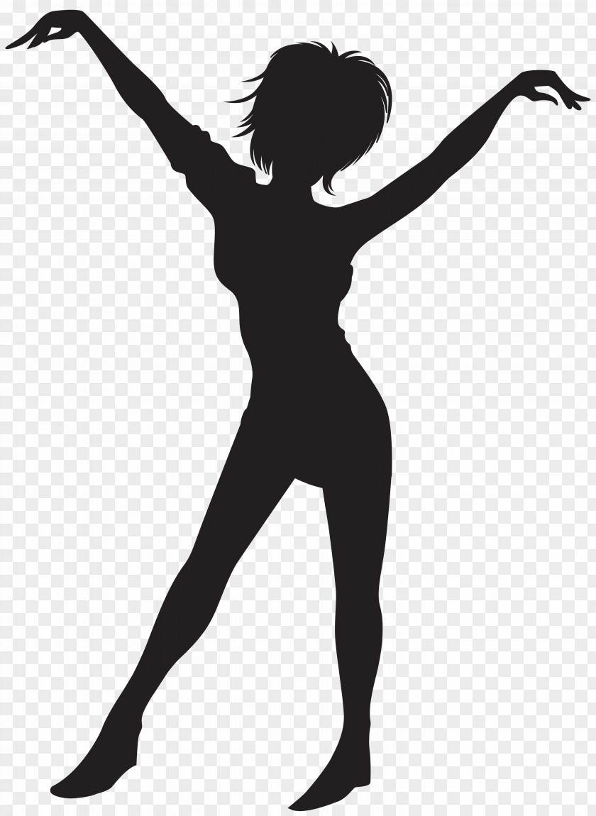 Black Woman Silhouette Dance Clip Art PNG