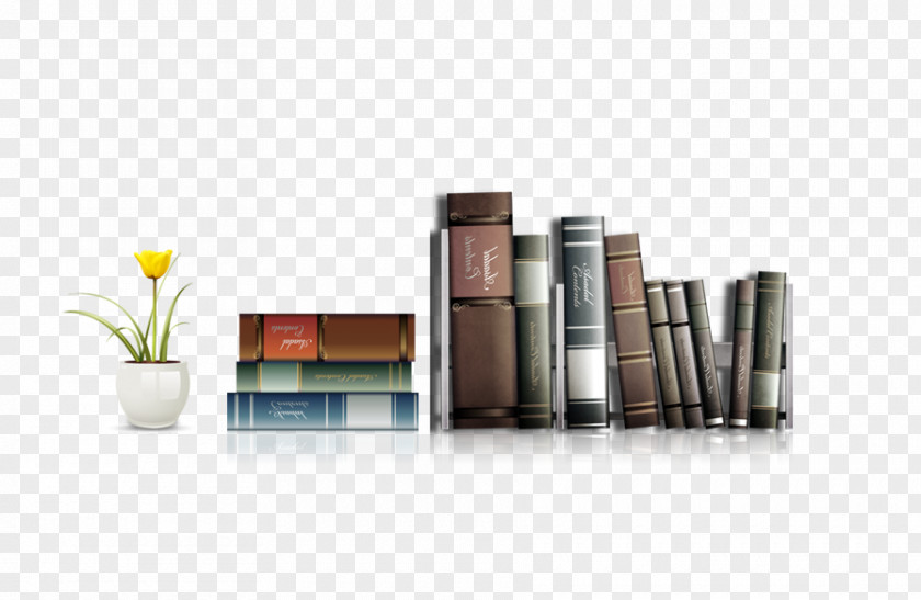 Books On The Desktop Table Computer PNG