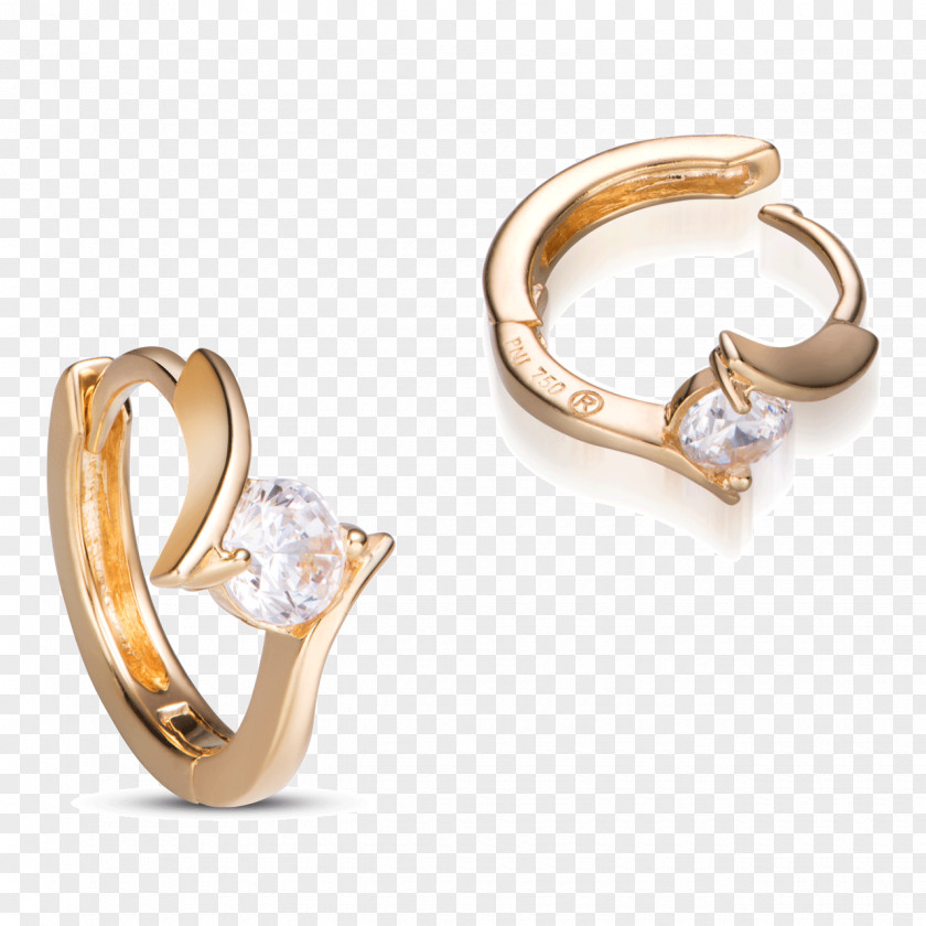 Gold Earring Jewellery Cubic Zirconia Wedding Ring PNG