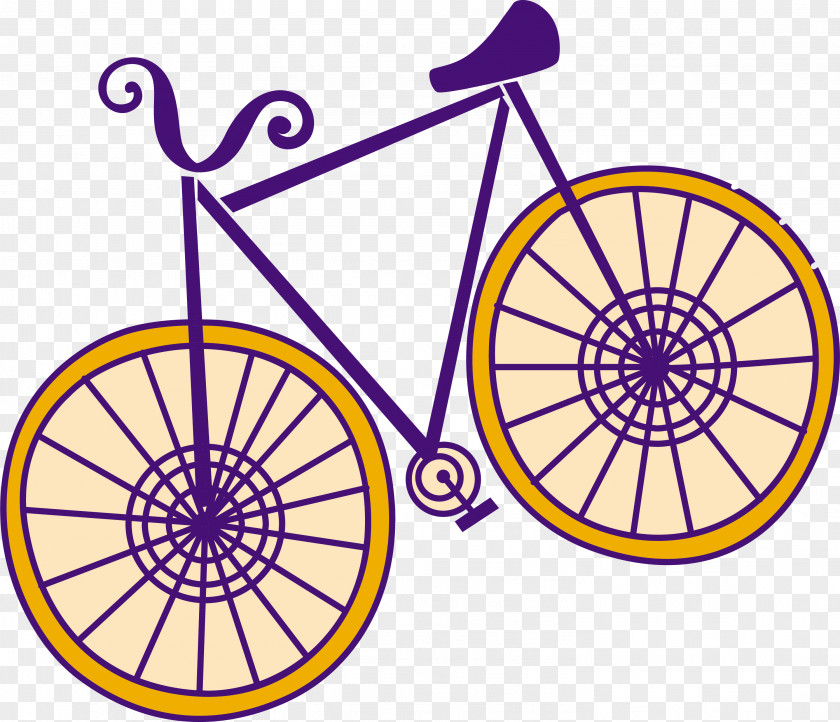 Hand Painted Orange Tire Bike Bicycle Wheel OZ Group Rim Alloy PNG